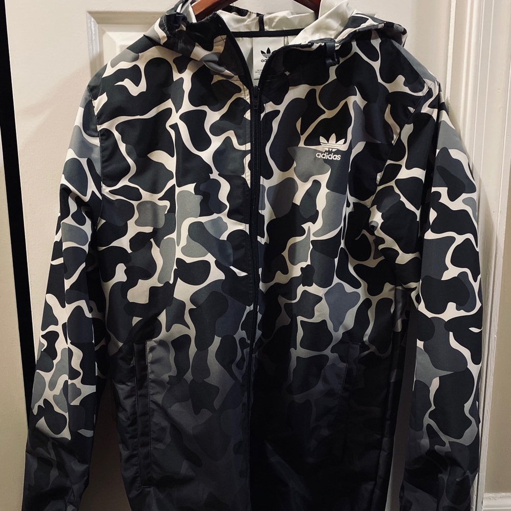 Adidas Originals Men’s Camel Windbreaker Jacket